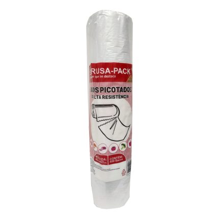 Bobina Plástica Picotada 40X57cm Virgem Com 400 Sacos 03297