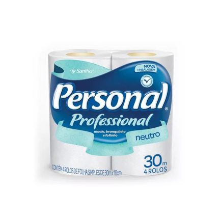 Papel Higiênico Personal Santher Branco 30m Folha Simples C/ 60 PPS45 10023