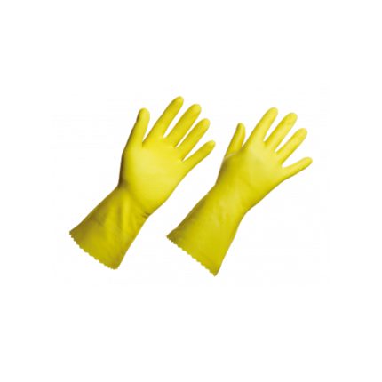 Luva Latéx Forrada Light - Amarela - Sem Amido (G) - Bettanin 10597