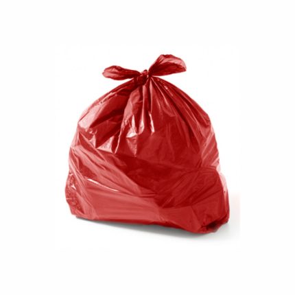 Saco de Lixo 100L Vermelho 83X84X040 20kg 100 unidades Plástico PDVN 11142
