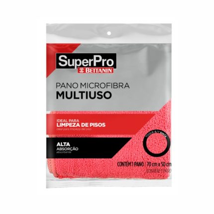 Pano Microfibra Multiuso Bettanin 50x70 Vermelho SP9329VR 11617
