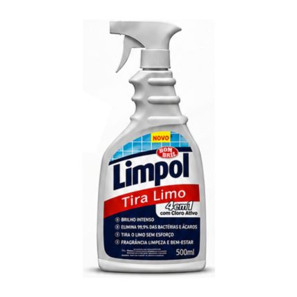 LIMPADOR DE WC LIMPOL TIRA LIMO 500 ML PULVERIZADOR 7211 BOMBRIL 13385